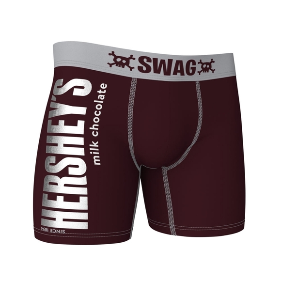 Swag Boxers Briefs Hershey  Milk Chocolate Size Medium Waist 31-33 - Picture 2 of 9